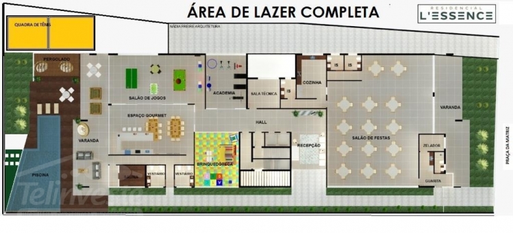 APARTAMENTO EDIF&Iacute;CIO LESSENCE EM FRENTE A PRA&Ccedil;A DA MATRIZ
