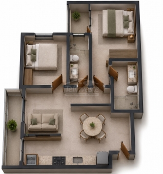 APARTAMENTOS EM CONTRU&Ccedil;&Atilde;O NO BAIRRO BELA VISTA 